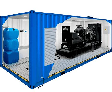Газопоршневая электростанция АГ-1000-Yuchai в контейнере