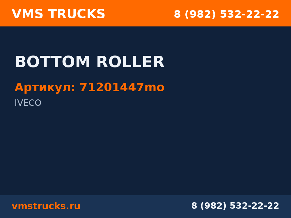 BOTTOM ROLLER 71201447mo