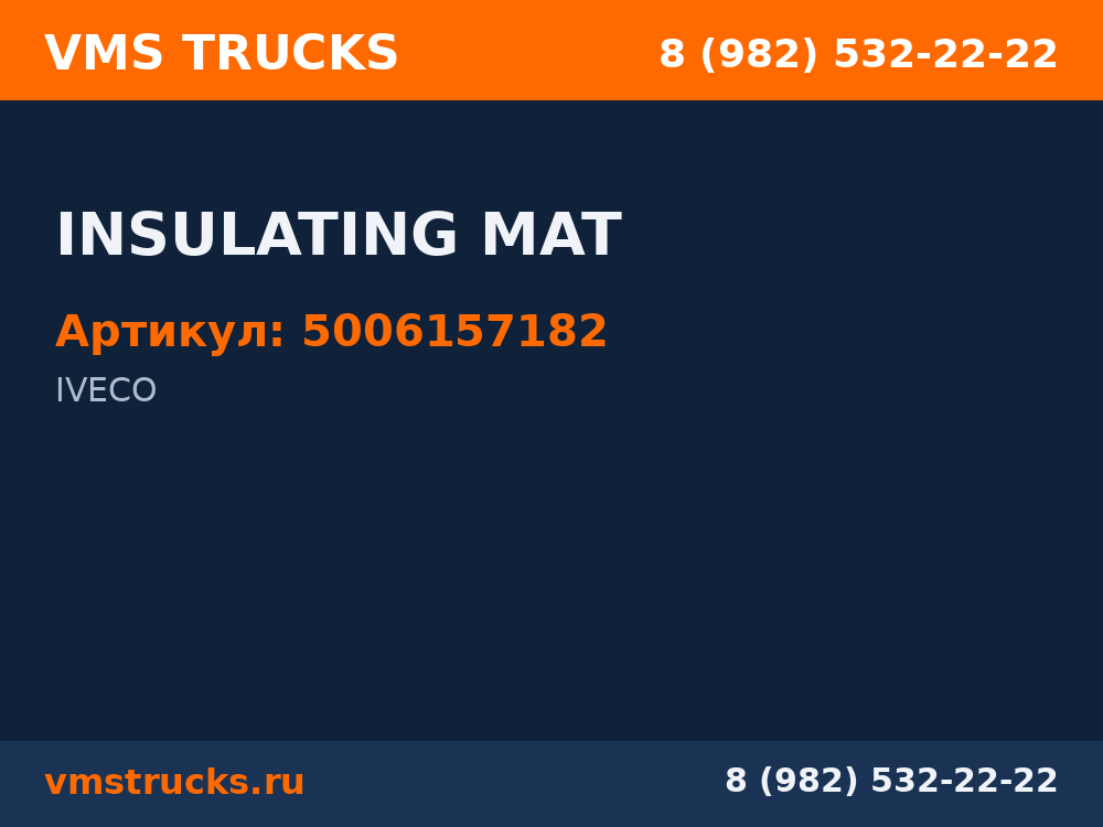 INSULATING MAT 5006157182