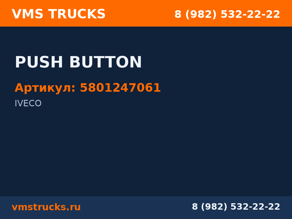 PUSH BUTTON 5801247061